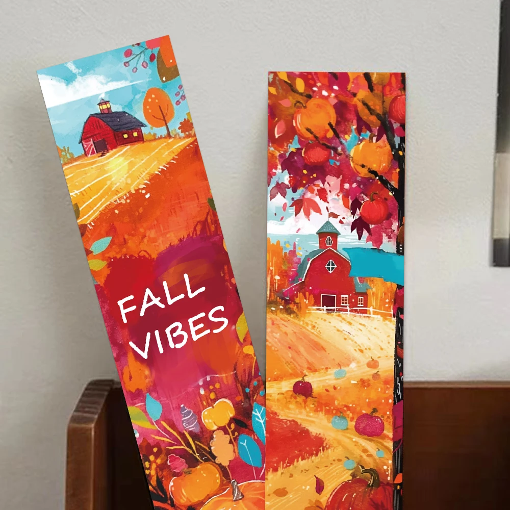 

30PCS Fall Bookmarks Falling Leaves Harvest Decorations Students Office Supplies Books Book Pages Labeling Card Decorations DIY