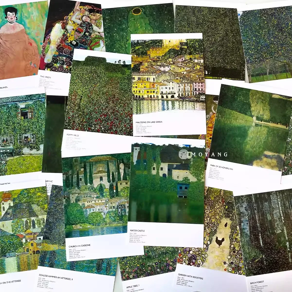 30 Pcs/Set Gustav Klimt Series Postcard ins Style Greeting Cards DIY Journal Decoration Stationery