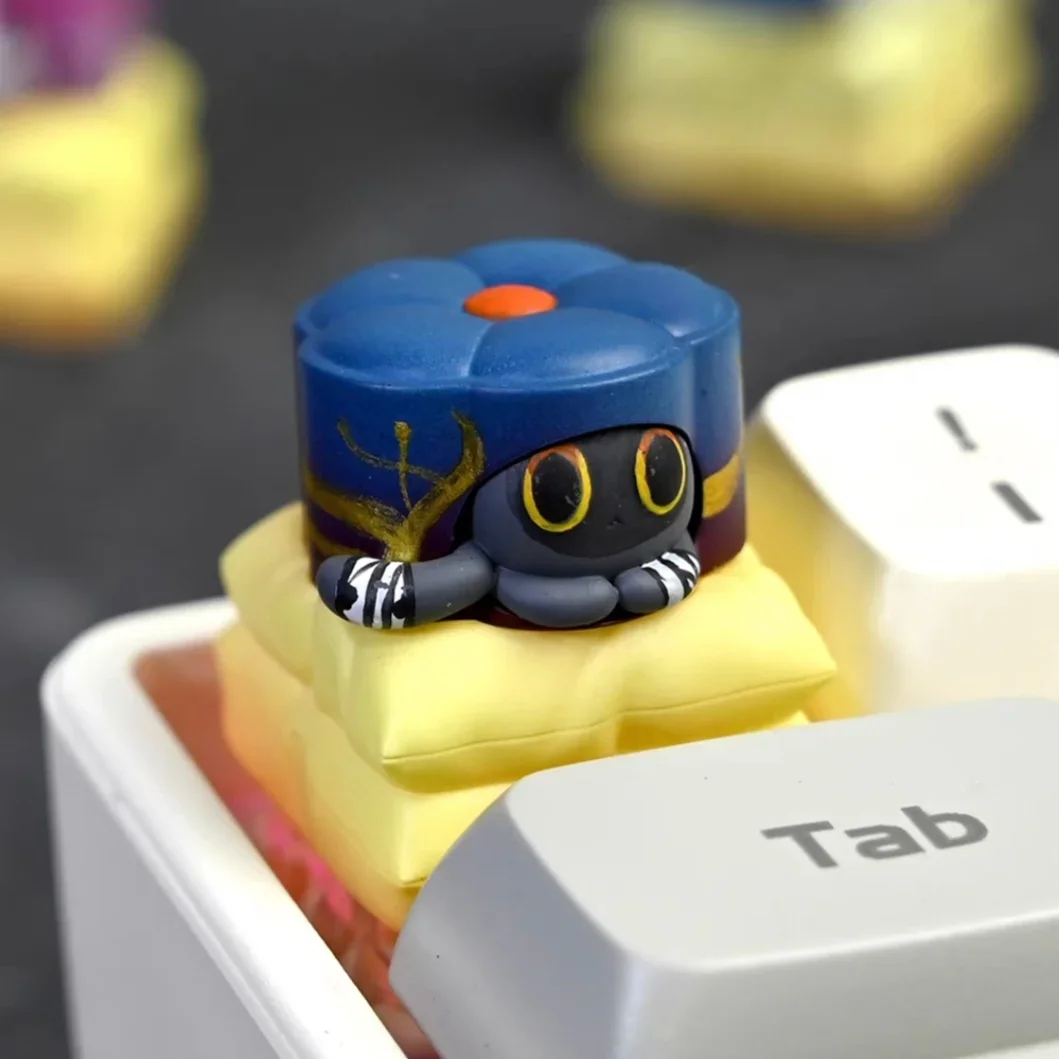 

Anime Keycaps Honkai: Star Rail Keycap Strange Pets Cat Cake Customized Resin Keycaps for Mechanical Keyboard Caps PC Gamer Gift