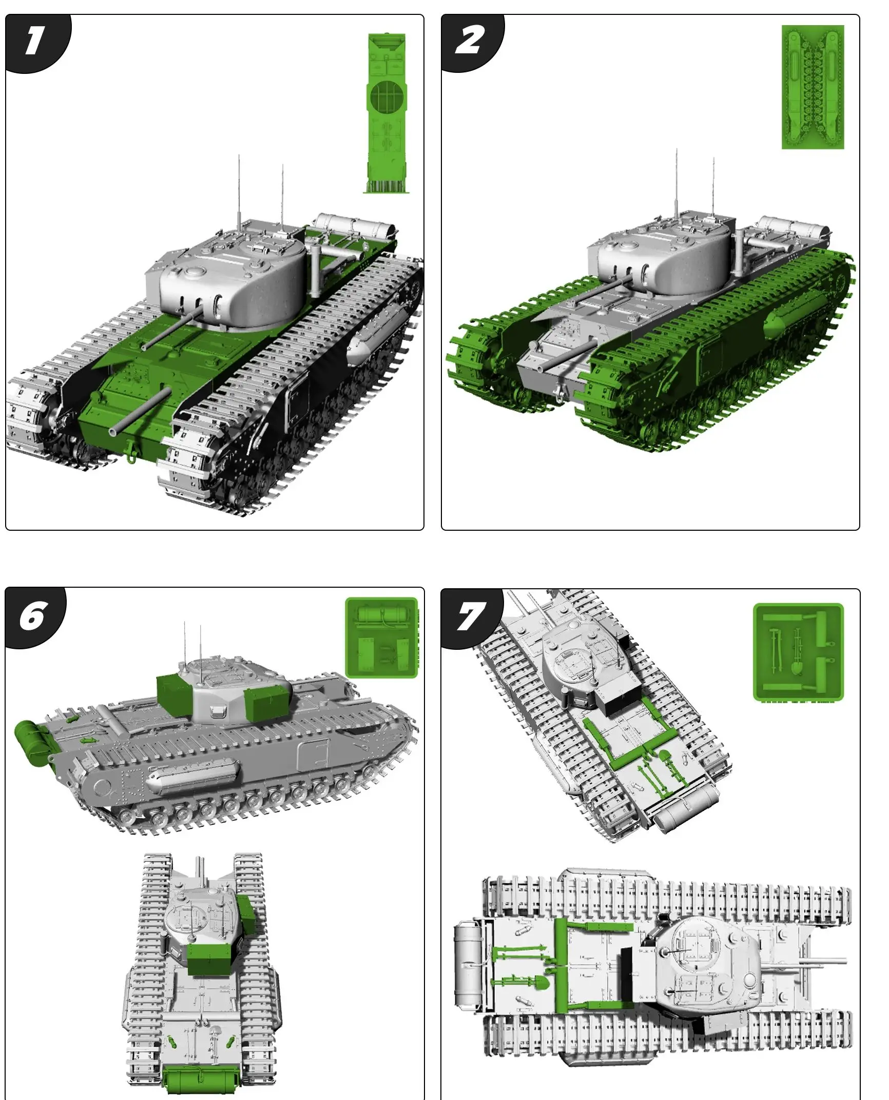 Char britannique A22 Infantry MKIV Churchill I MRY-SFW SS564 1/72 1/35 1/48 1/144 25mm, kit de modèle militaire