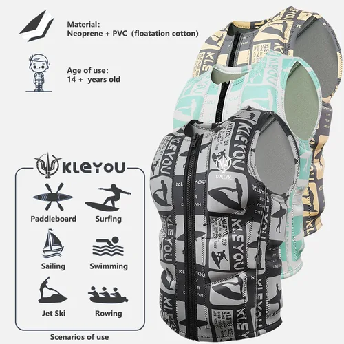 Imagen 2 del producto Chaleco de impacto Chaleco salvavidas de Jet Ski aprobado por la CE Chaleco de impacto Comp de calidad superior Chaleco salvavidas de neopreno para Wakesurf Comp