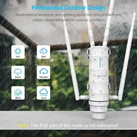 2025 Wavlink High Power AC1200 Outdoor Waterproof Wireless WiFi Repeater AP/WiFi Router Dual Dand 5G Long Range Extender Antenna
