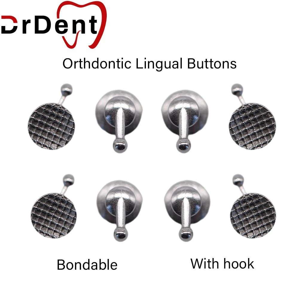 Crochet de Traction pour les dents, produit dentaire, accessoire, bouton de langue, orthodontie, prix le plus bas, 50 pièces/boîte