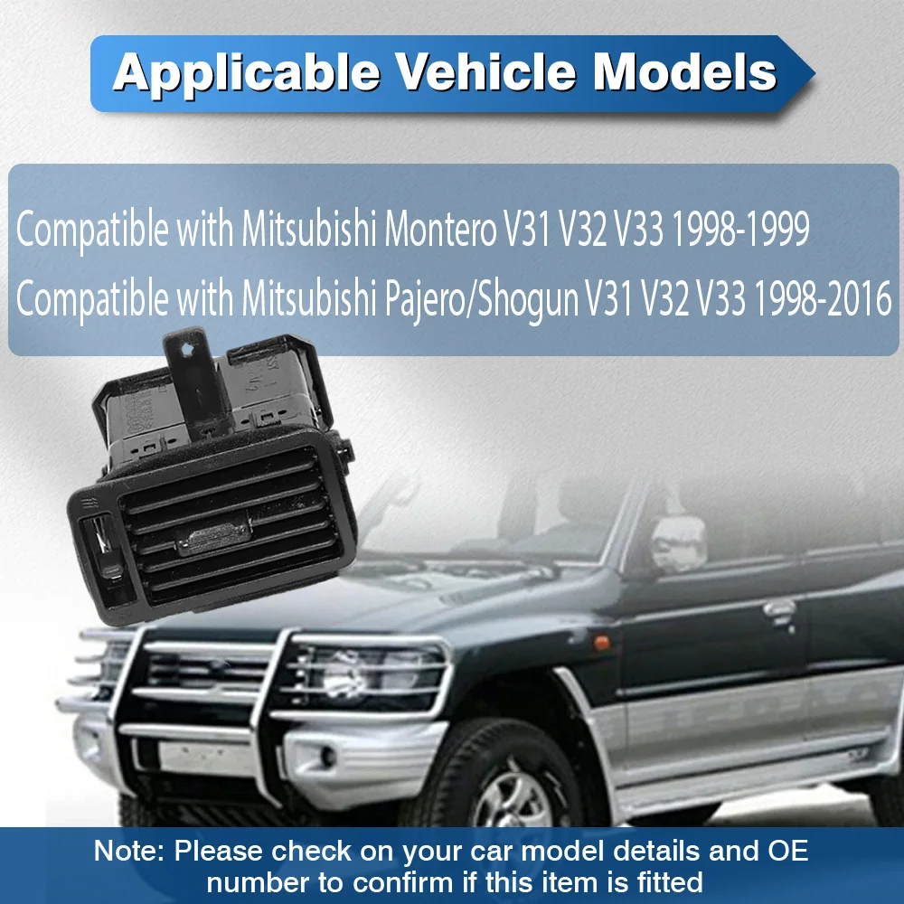 

For Mitsubishi Pajero/Shogun V31 V32 V33 1998-2016 Car Air Vent Left / Right / Front Middle MB775271, MB775272, MR308076