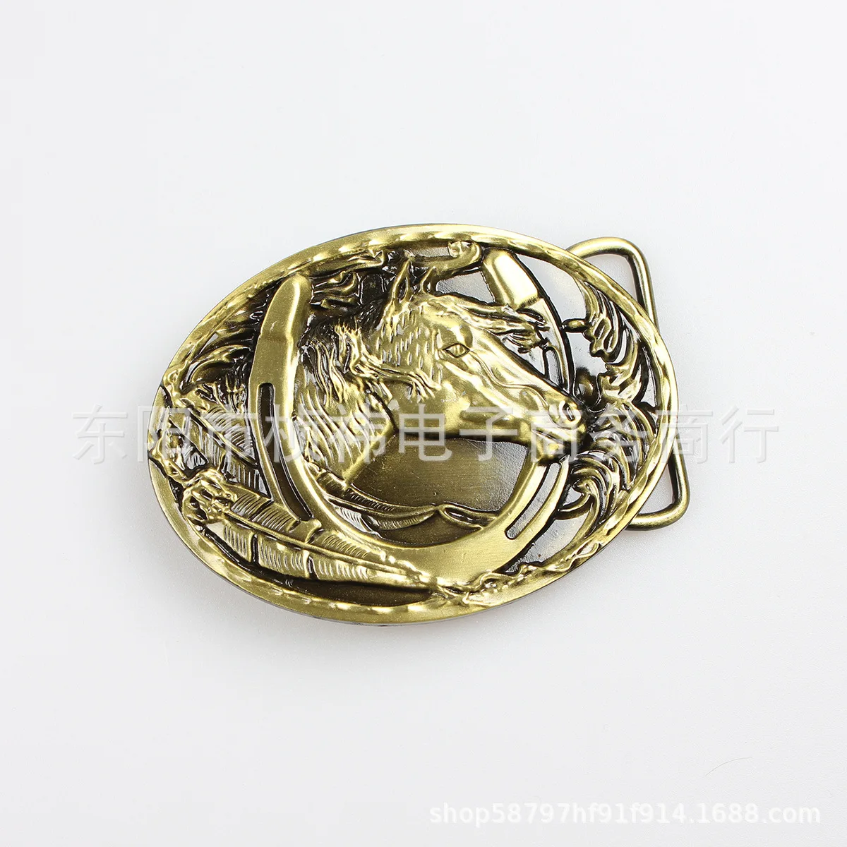 

Западная джинсовая пряжка для ремня из сплава, гладкая, с одной кнопкой