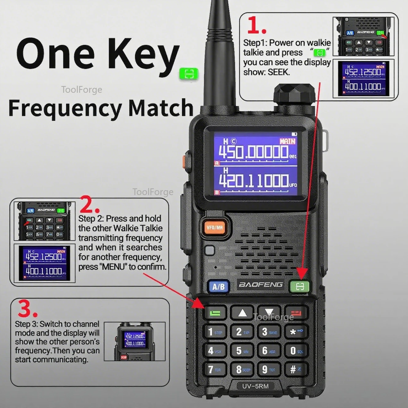 Baofeng UV5RM اسلكية تخاطب طويلة المدى نسخة لاسلكية تردد نوع-C شاحن معدات التخييم في الهواء الطلق الصيد اتجاهين راديو لحم الخنزير