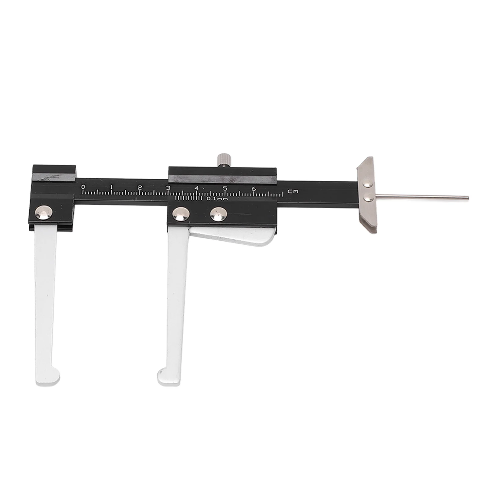 Brake Disc Depth Caliper Compact Aluminium Alloy Brake Disc Depth Gauge Ruler 0.1mm Accuracy 0‑60mm for Automobile Parts