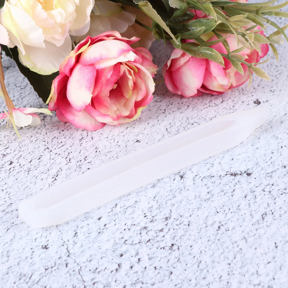 

1pc Silicone Ballpoint Pen Mold Resin Craft Tool For Diy Epoxy Pen Making Kit Home Studio Jewelry Accessory Component White