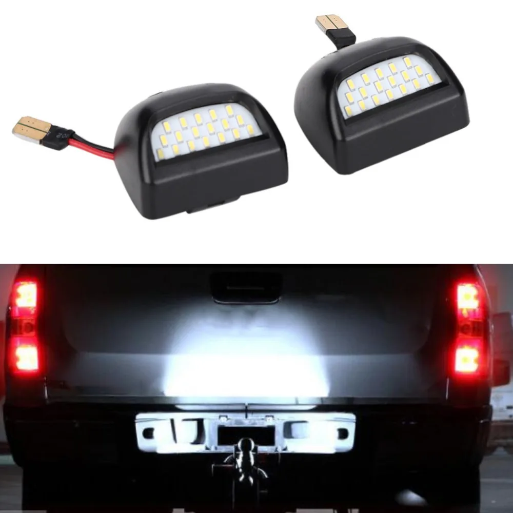 DC12V License Plate Lamp Waterproof Easy Install License Plate Light Bright Signal Light Fits Cadillac Escalade 2002-2006
