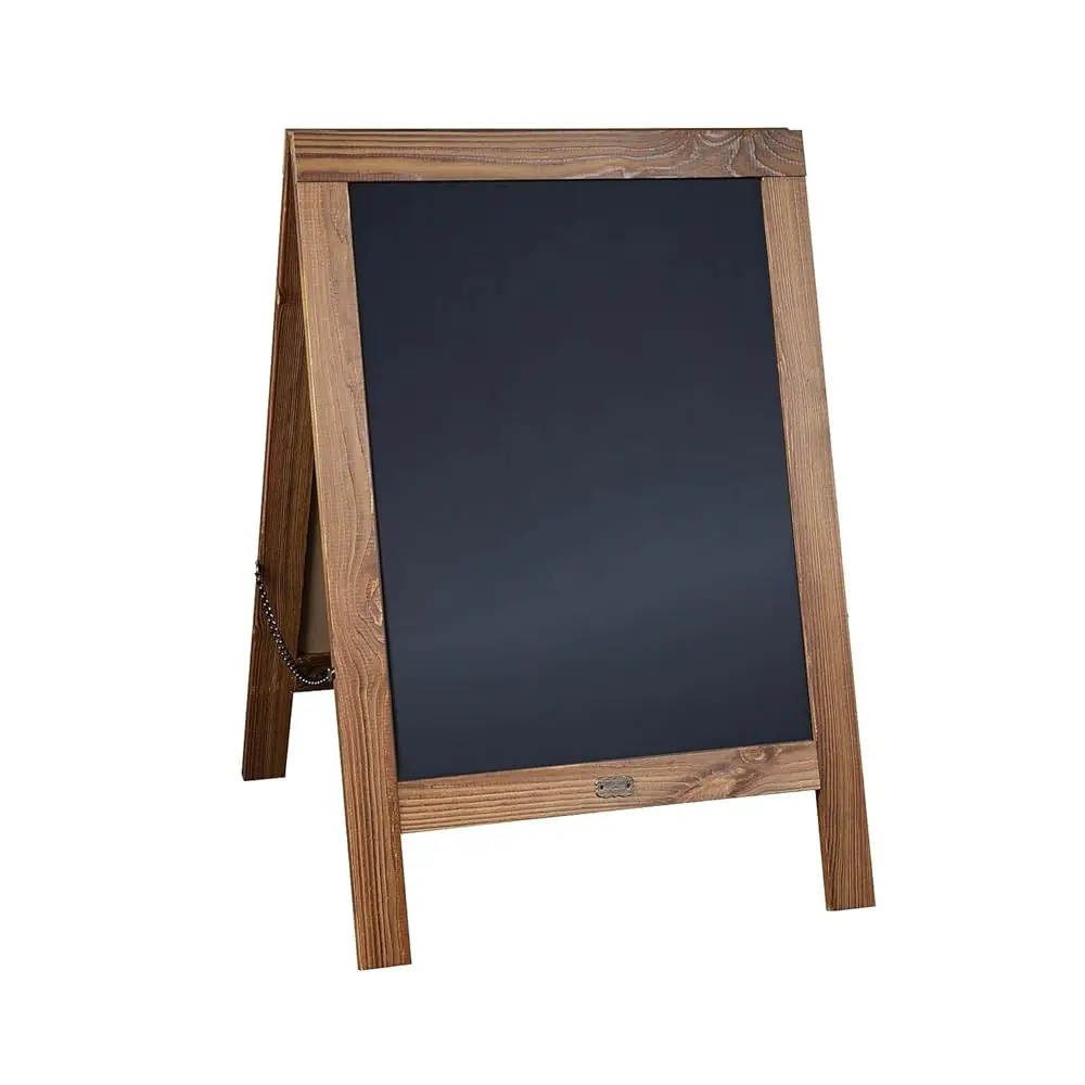 

Магнитная доска для записей Canterbury - рама из обожженного коричневого дерева - 30 x 20 дюймов - Напольная двусторонняя магнитная доска для записей S