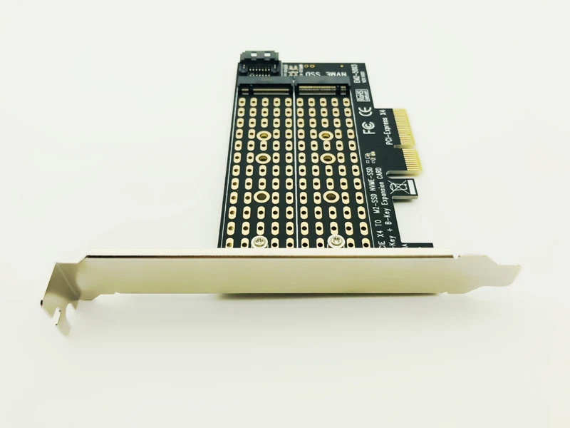 Adaptador M.2 NVMe SSD NGFF a PCI-E 3,0 X4 Raiser M Key B Key PCI Express 3,0 NVME m.2 SSD M2 SATA NGFF Converter Post Card Riser