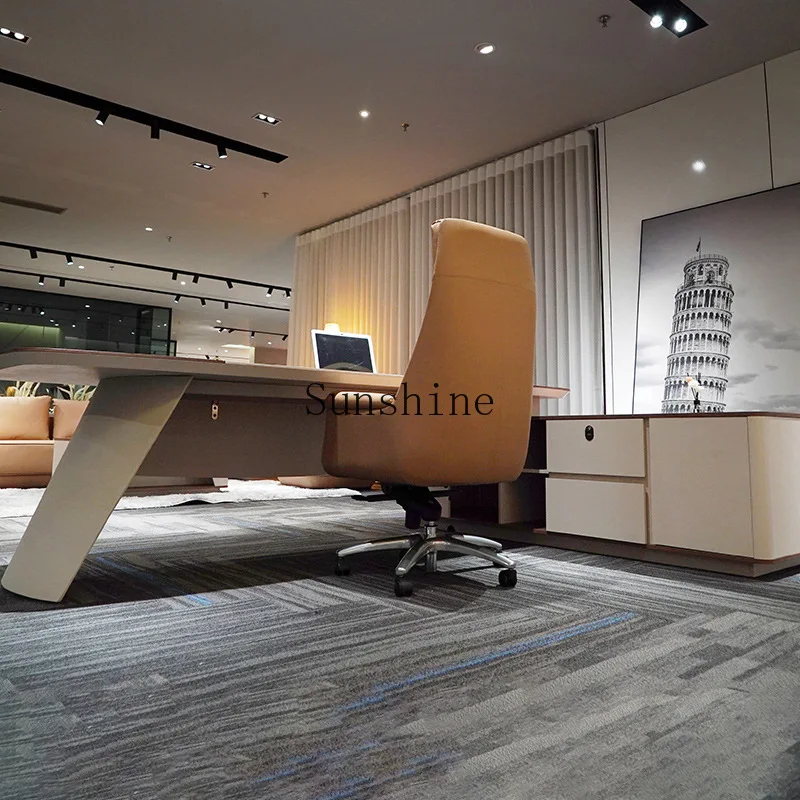 President, chairperson and manager desk, light luxury and high-end sense, simple and modern