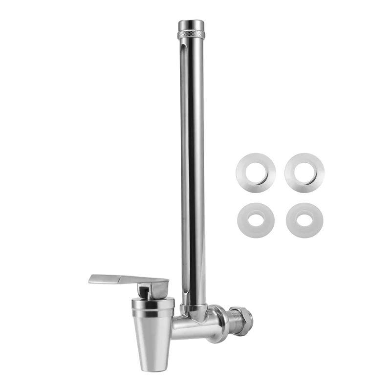 

A74U Sight Glass Spigot 7 Inch Steel Spigot With Clear View Water Level For Berkey And Waterdrop Water Filtration System