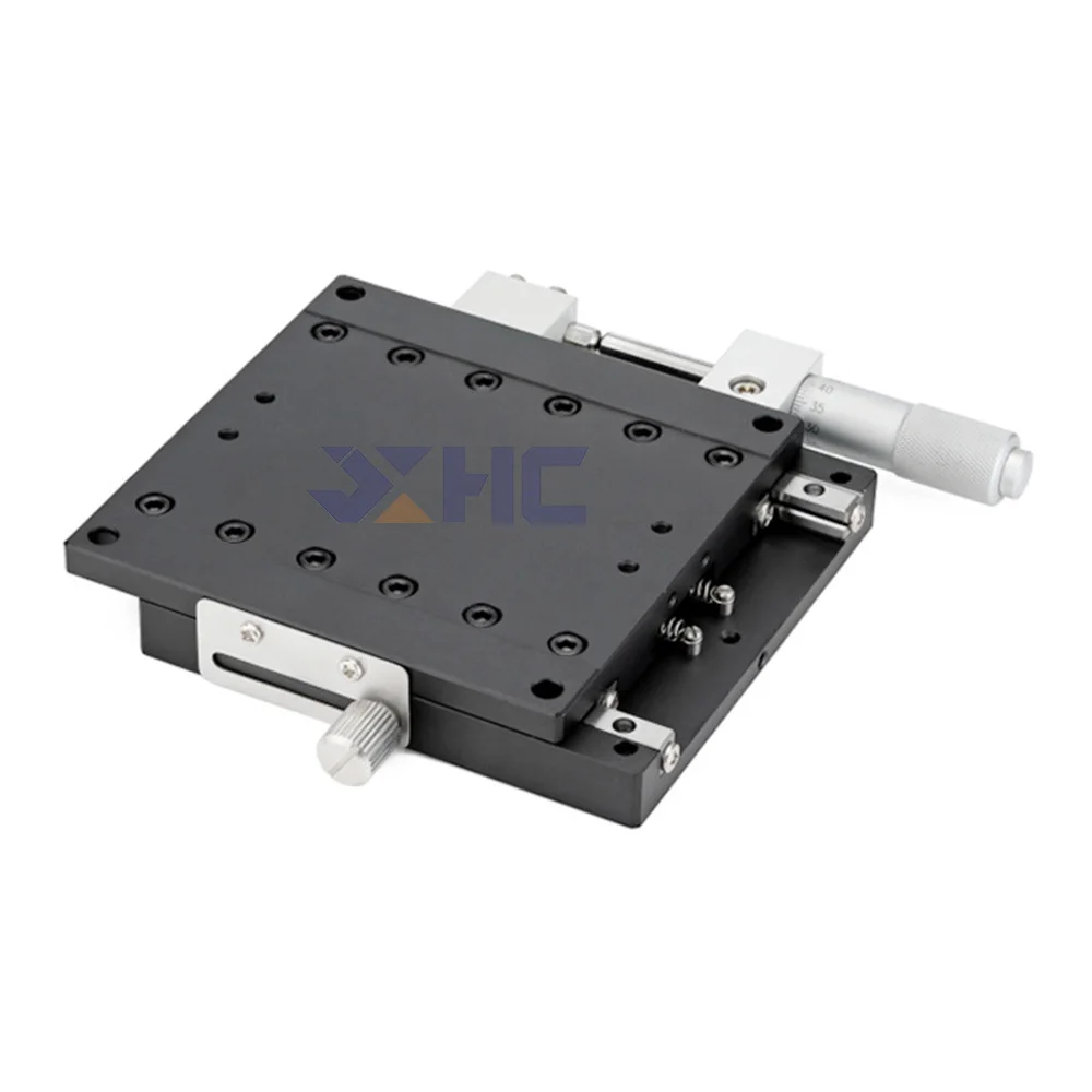 X Axis 125x125mm LX125-L LX125-C LX125-R Trimming Platform Manual Linear Stages Bearing Tuning Sliding Table Cross Rail