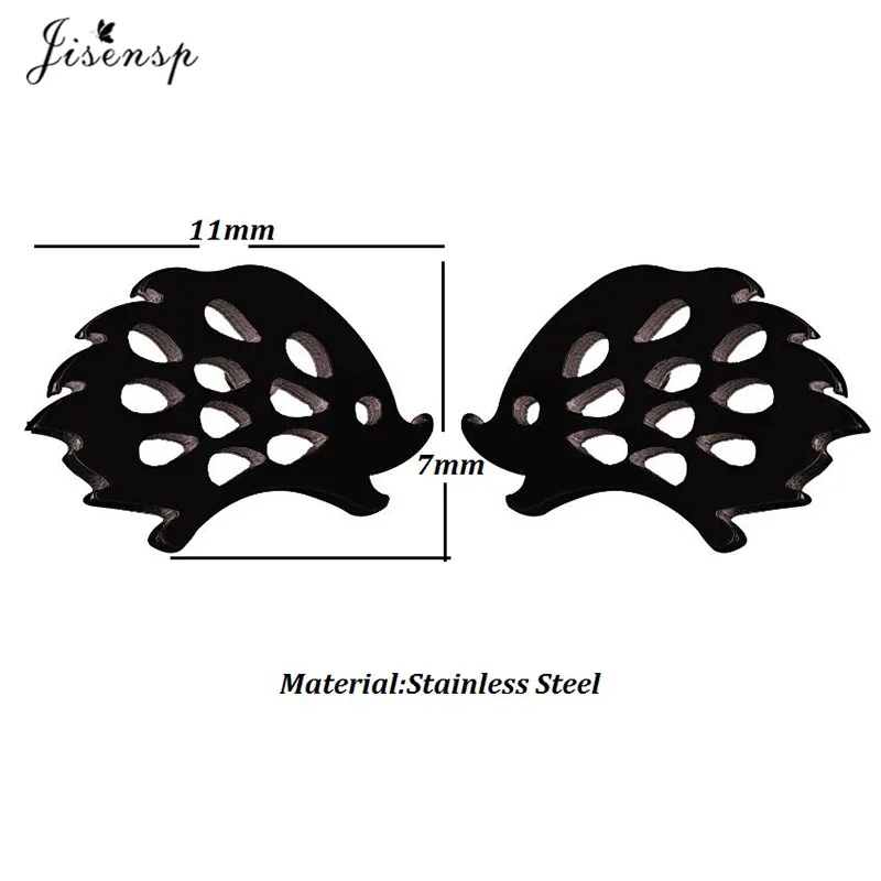Fashion Stainless Steel Hedgehog Mountain Peak Earring Women Classic Triangle Ear Jewelry Girls Hearts Earrings Gift Accessories