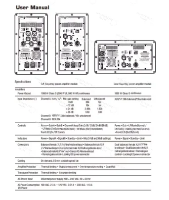 Y60A K12A المهنية وحدة مكبر كهربائي رقمي 1000 واط نشط فئة D مكبر كهربائي واسع للمسرح المنزلي بصوت عال #5