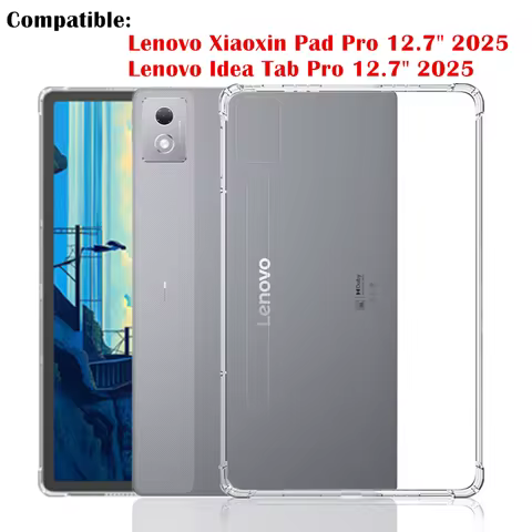 For Lenovo Xiaoxin Pad Pro 12.7 inch 2025 TB373FU Silicone Airbag Soft TPU Cover for Idea Tab Pro 12.7" TB375FC Tablet Case fund