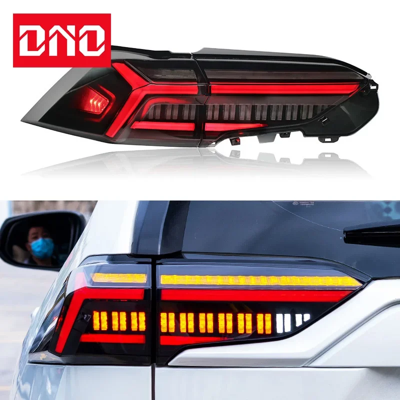 

Car LED 12V Taillights For Toyota RAV4 2019 2020 2021 2022 2023 Rear Fog Lamp Brake Reverse Dynamic Turn Signal Car Accessories