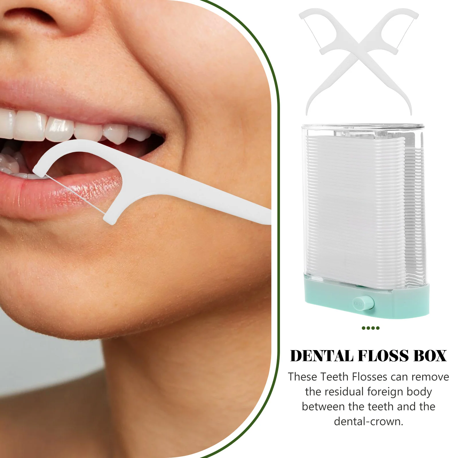 

1 set Teeth Flosses Box Disposable Compact Floss Picks Portable Dental Sticks For Travel Outdoor Cleaning Teeth Accessories