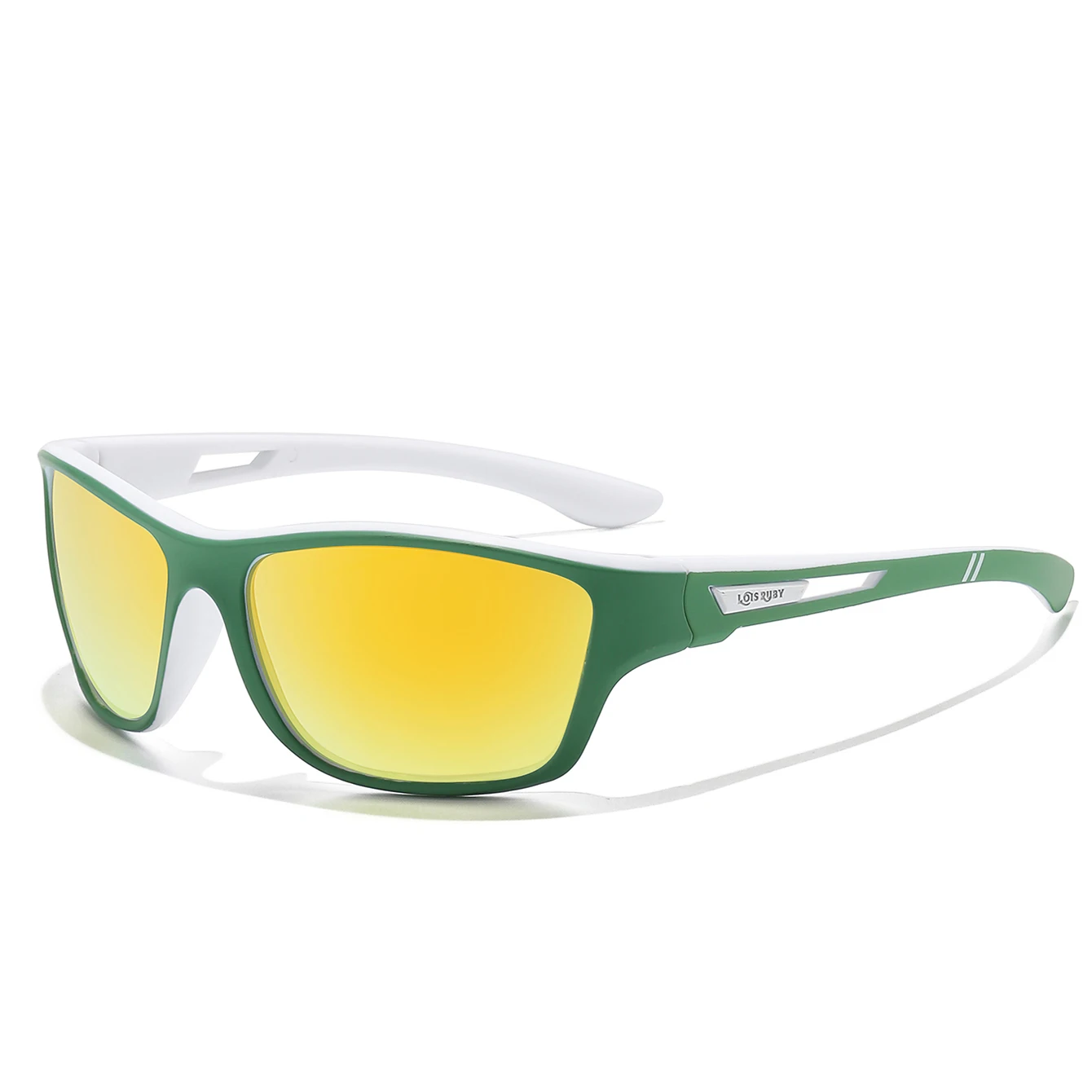 الاستقطاب الفاخرة خمر الأسود الرياضة العدسات الملونة النظارات الشمسية UV400 نظارات الموضة للرجال النساء العلامة التجارية تصميم نظارات الصيد