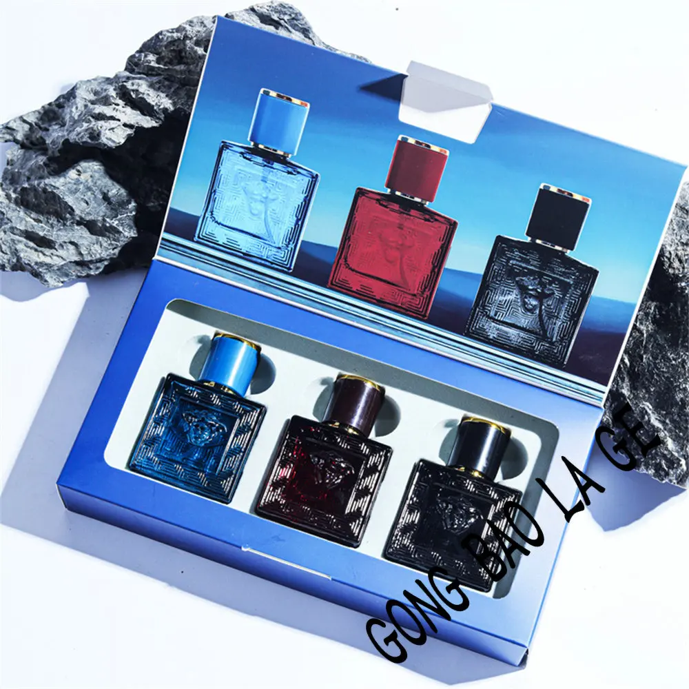 Brand 90ml Men Perfume Gift Box 3pcs Set Charming Man Colognes Lasting Fragrance Attracting Women Perfumes Hombres Originales