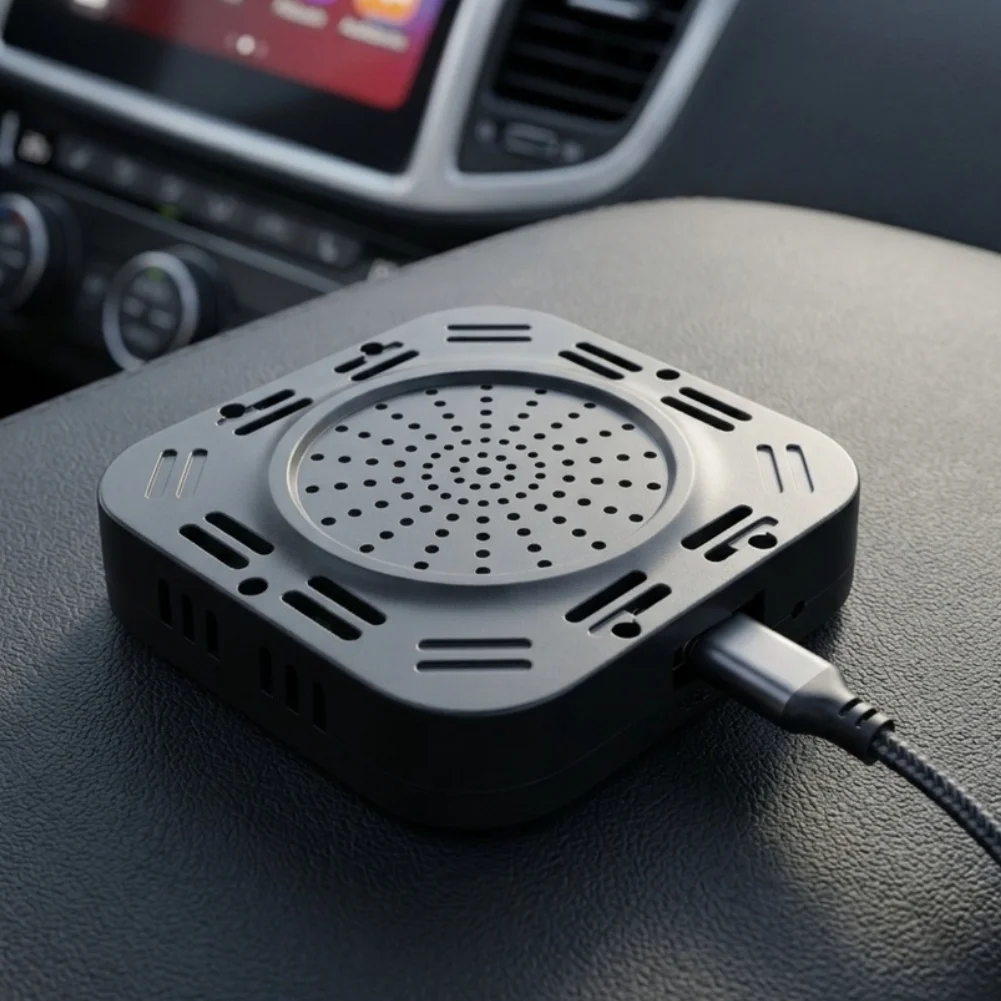 Adaptive Screen Resolution Feature Automatic Connection Wireless Connection Black For Carplay Wired For Carplay