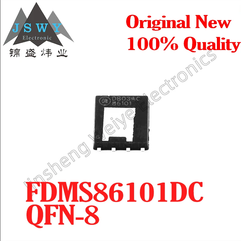 

(10/50 pcs) FDMS86101DC QFN-8 FDMS86101/N Channel Field Effect Tube/100V12.4A/New Original Stock Electronics