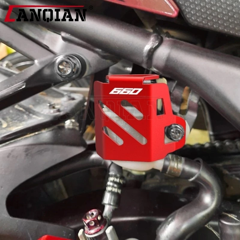 

For Aprilia TUAREG 660 TUAREG660 2022 2023 2024 2025 Motorcycle Oil Cup Guard Rear Brake Fluid Reservoir Guard Cover Protector