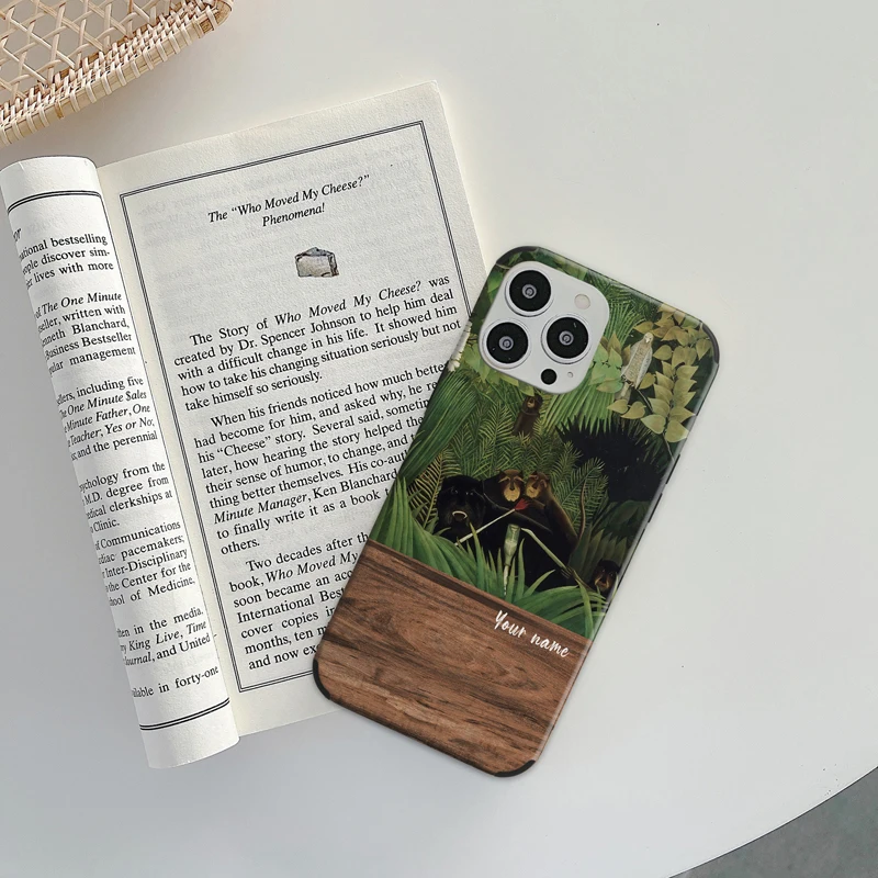 Aesthetic Art Custom Name Scenery Pattern Phone Case for iphone X XR XS MAX 7 8 Plus SE 2020 11 12 13 14 Pro Max Mini Cover