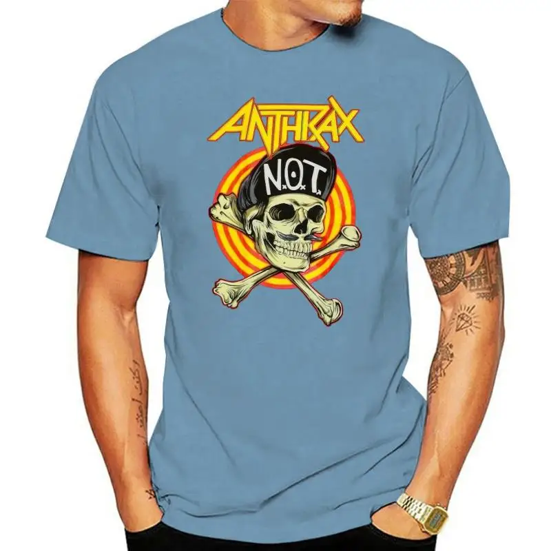 Anthrax New Men T-Shirt Fistful Of Metal Spreading The Disease Shirt Wholesale Tee Shirt