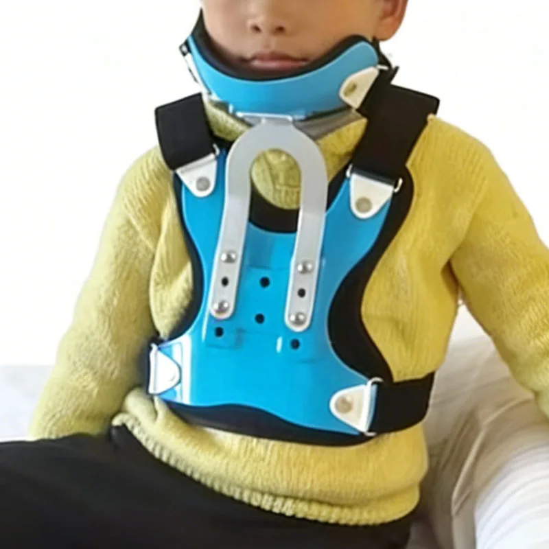 

Adjustable Kid Neck Brace Care Tool Cervical Spine Tractor Corrective Neck Brace Support Neck Fracture Fixator Traction Device