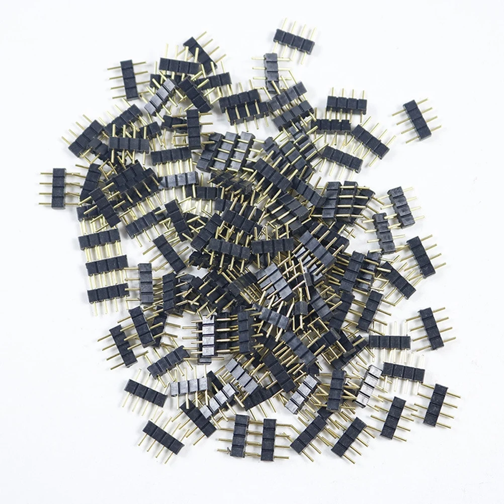 

2 Pcs 4 Pin LED Strip Splitter Connectors Splitter Cables with 8 Pack Male 4 Pin Plugs for One to Three 5050 3528 RGB LED