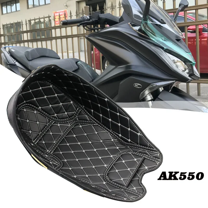 AK550 Motorcycle PU Leather Rear Trunk Cargo Liner Protector Seat Bucket Pad for KYMCO AK550 premium 2020-2023 accessories