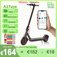 2025 New A1tuya Electric Scooter 36V 10.4Ah 25KM Long Range 31KM/H 350W Motor 8.5Inch Foldable with Smart APP Adult Escooter