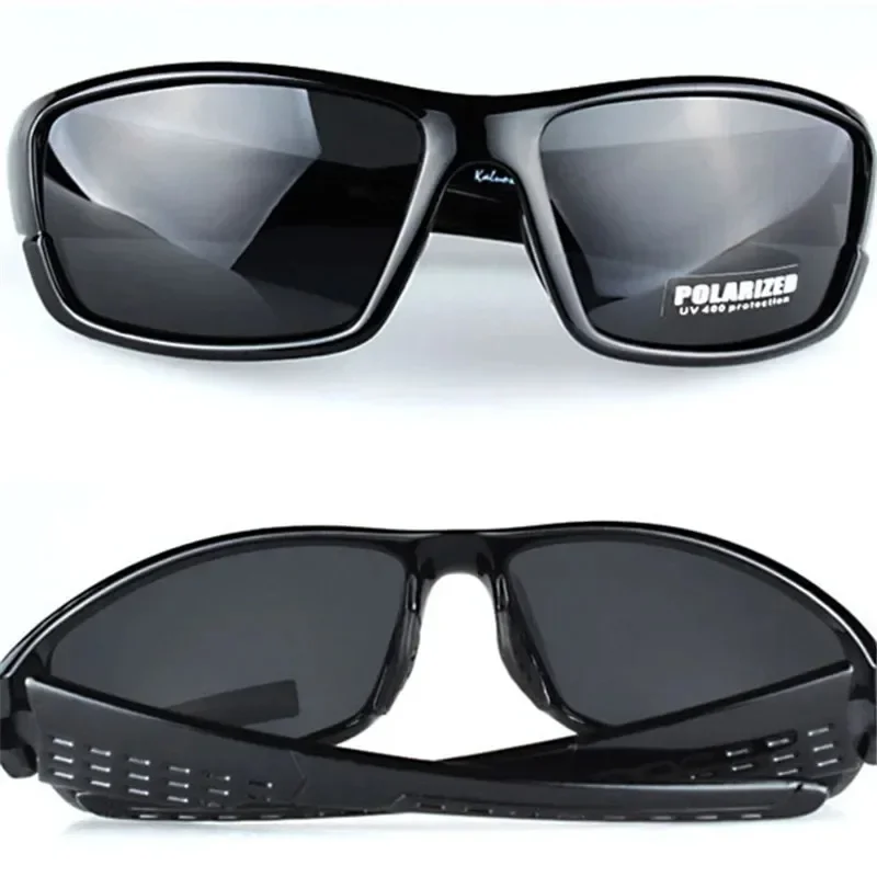 UV400 Polarisierte Schwarz Rahmen Gläser Sport Sonnenbrillen Männer und Frauen Markendesigner Fahren Angeln Sonnenbrille – Detail 4