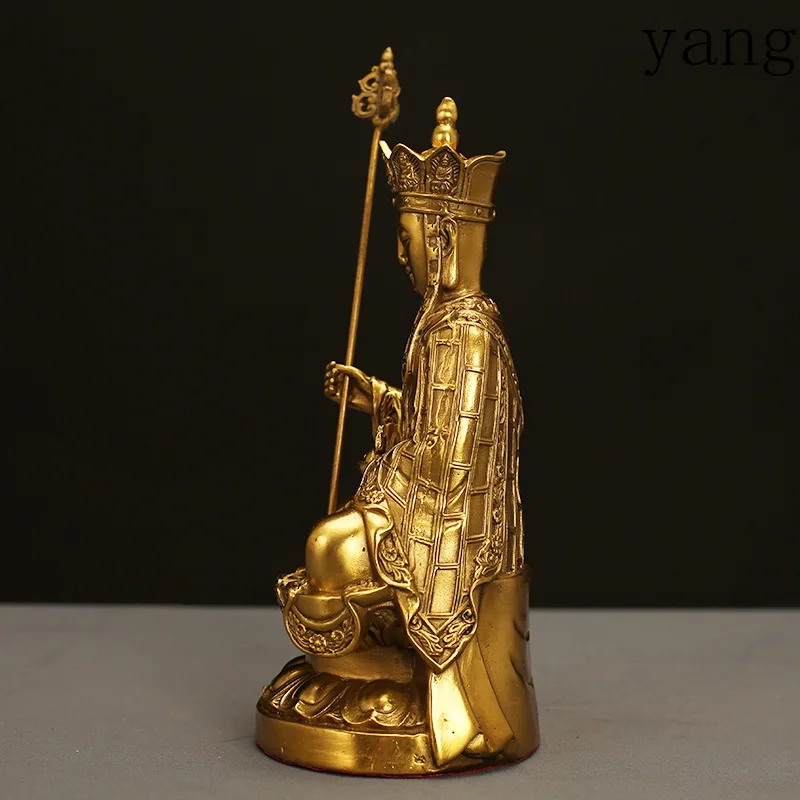 CX Brass Kizo Buddha Statue Dedicated to Household Bronze Statue Ornament Large