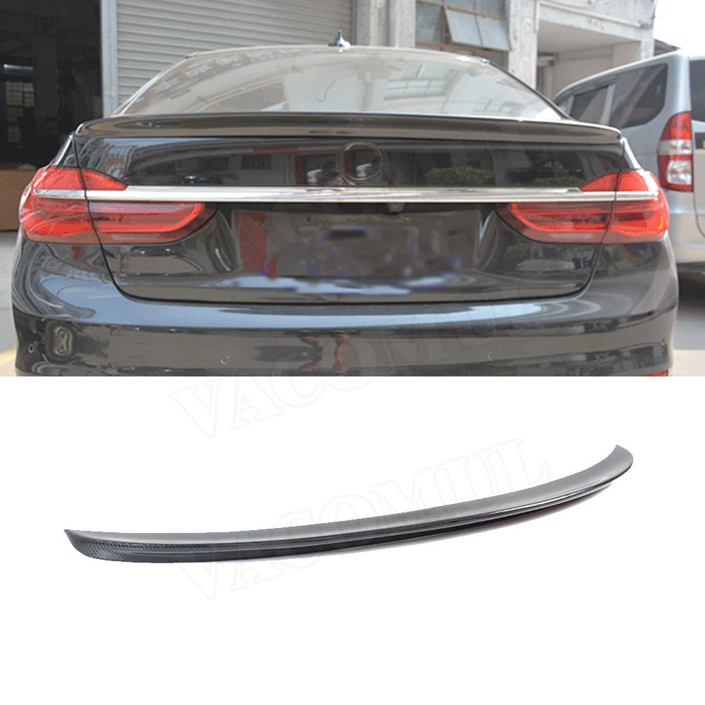 7 Series Rear Spoiler Boot Wings AC Style for BMW G11 G12 740i 750i 760i Sedan Spoiler 2016-2018 Carbon Fiber / FRP Trunk Trim