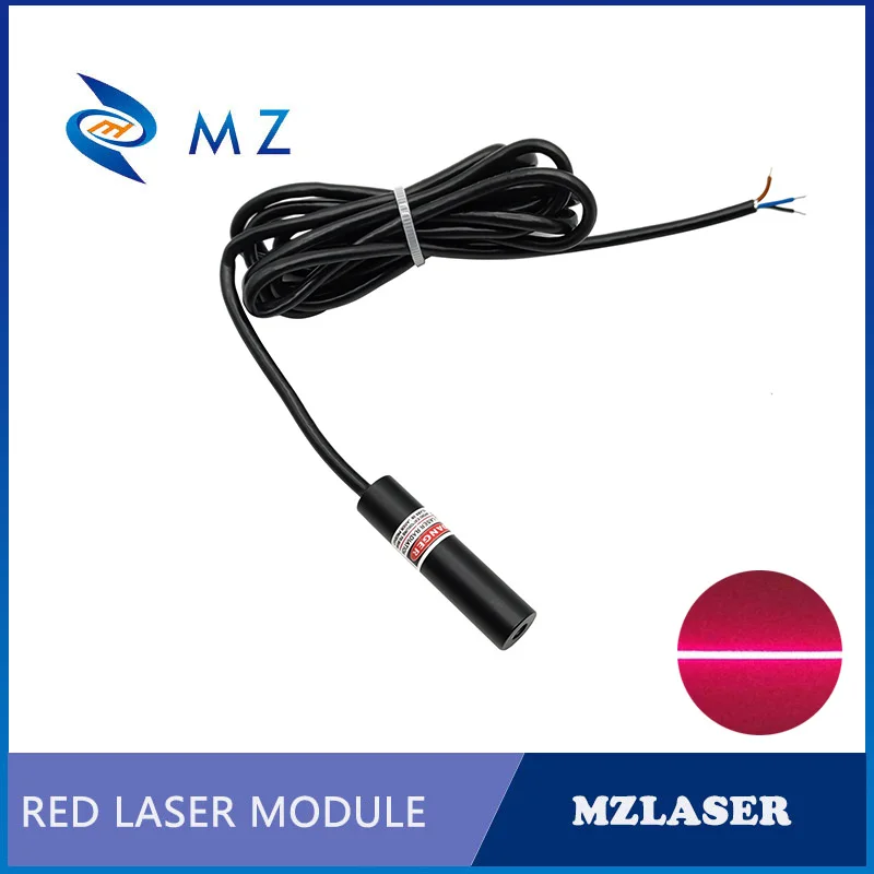 산업용 등급 ACC 드라이브 타입 미니 레이저 컴팩트, TTL PWM 레드 라인 레이저 다이오드 모듈, D12mm, 650nm, 40mw, 3V 라인