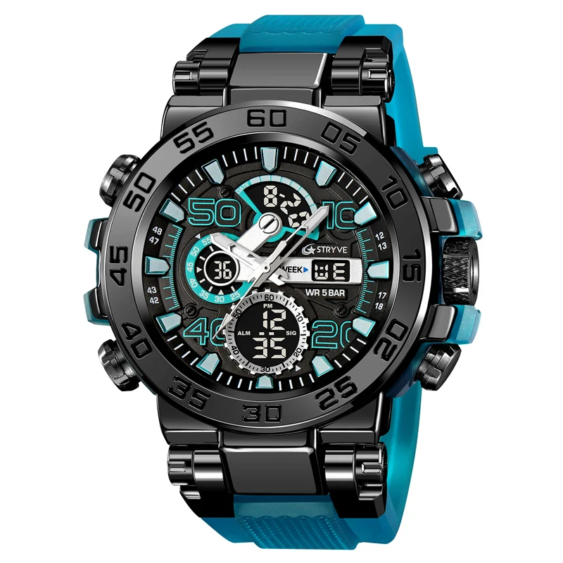 new style stryve S8030 hot sales men watches 5atm waterproof boys\' sports watches