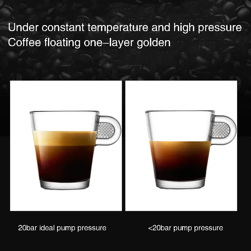 The New Fully Semi-Automatic High-Pressure Extraction Coffee Machine Small Ltalian Instant Concentrated Semi-Steam Milk Frother