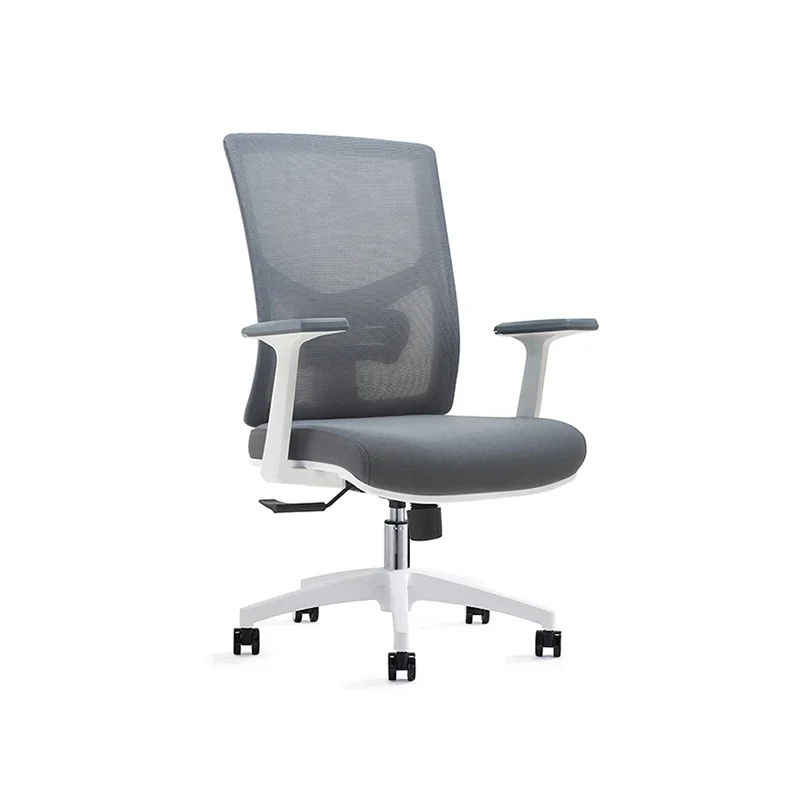 Guangdong Office Furniture Grey Netted Mid-Bcak Staff Office Chairs Old For Obese People