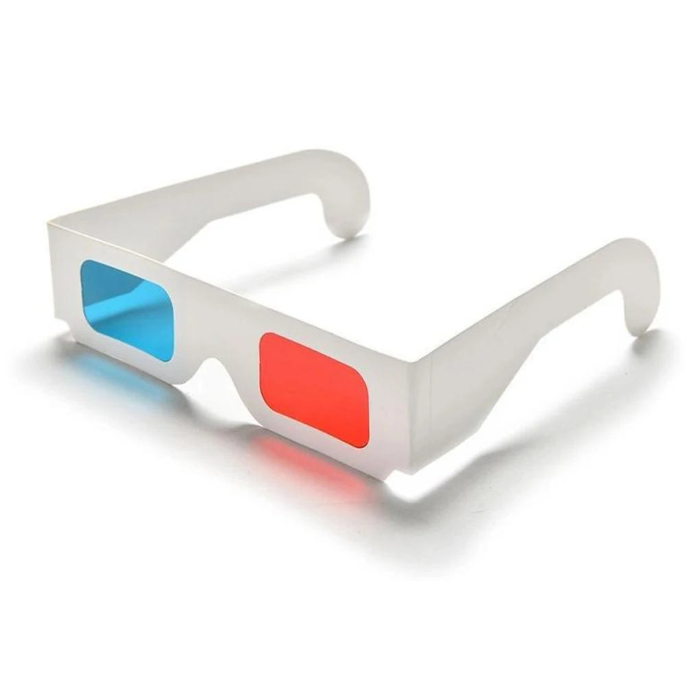 10 pcs 3D Style Glasses 3D Movie Glasses 3D Viewing Glasses Red and Blue 3D Glasses