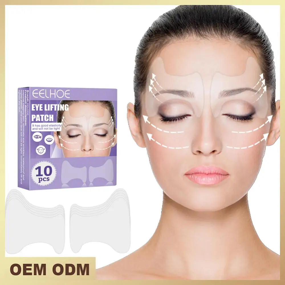 Cintas para los ojos de zorro, cinturón elástico de estiramiento Facial, cuello, línea Facial delgada, Invisible, levantamiento de mentón, flacidez de la piel, pegatina rápida