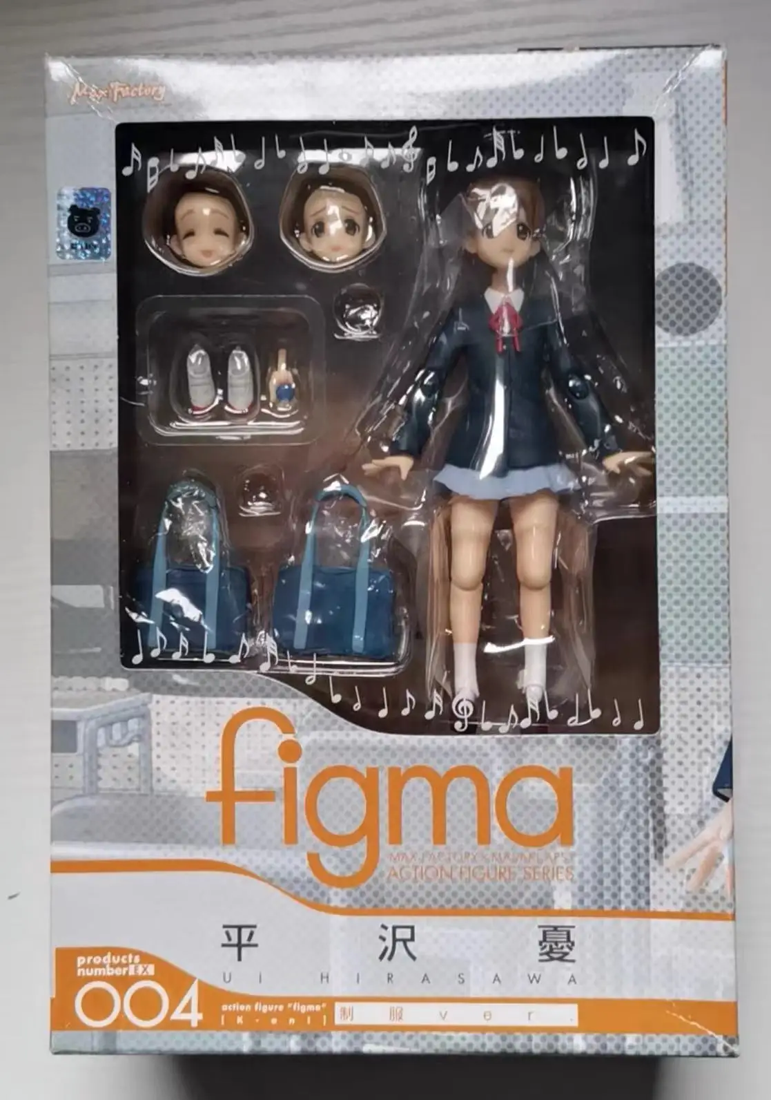In Stock Original Max Factory Figma 004 Hirasawa Ui K ON 115mm