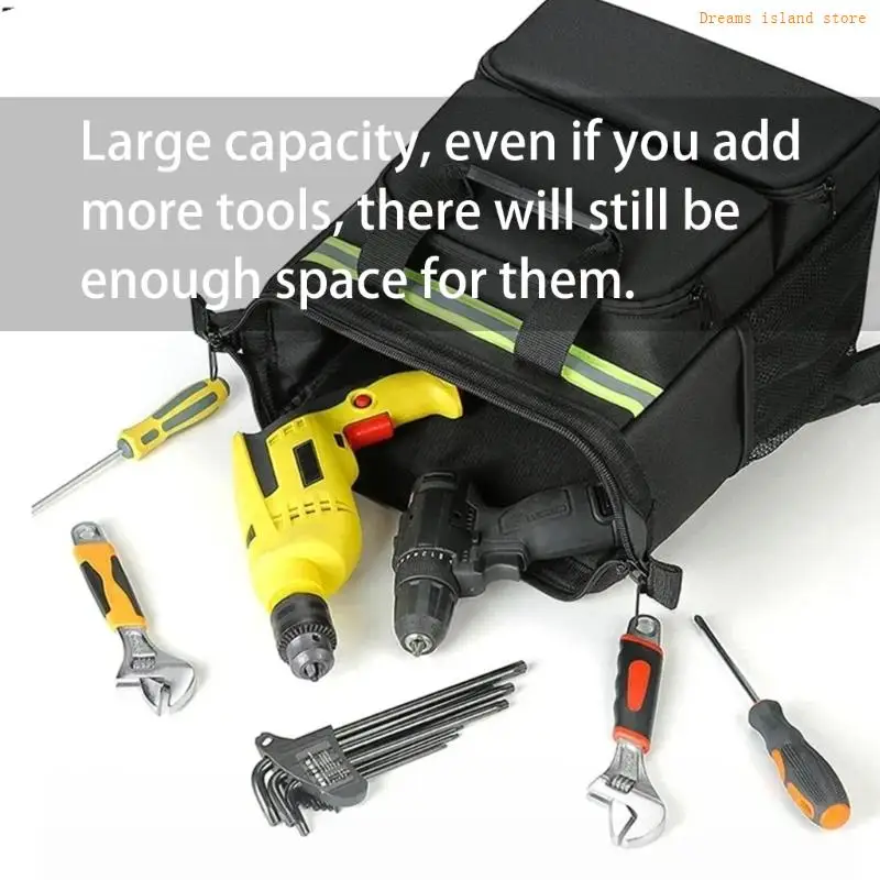 Zaino per sacchetti per utensili resistenza con design ergonomico per operatori edili HX6C