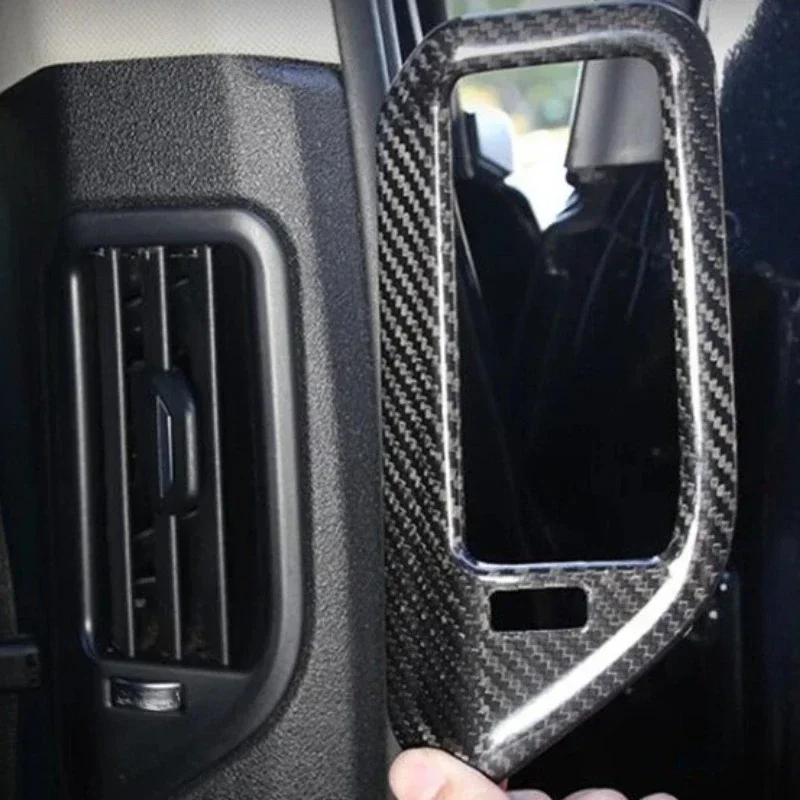 For BMW X5 X7 G05 G07 Real Dry Carbon Fiber 19-21 Interior Rear B-pillar Air Vent Panel Trim Decoration Modification Accessories