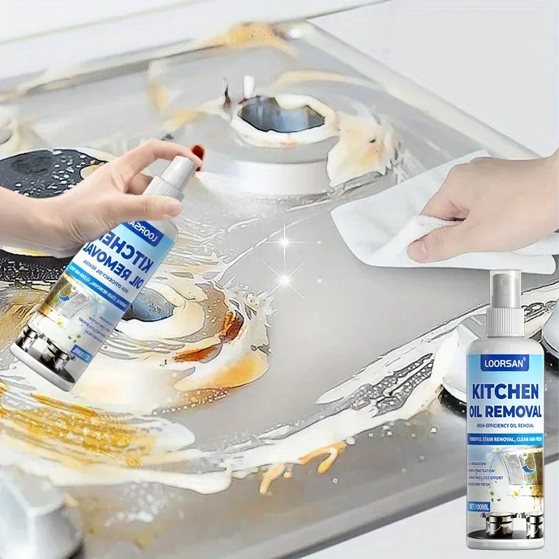 Semprotan Penghilang Lemak Dapur LOORSAN - Efektif Melarutkan Noda Minyak, Aman untuk Permukaan, Mudah Dibersihkan, Penting untuk Dapur Rumah