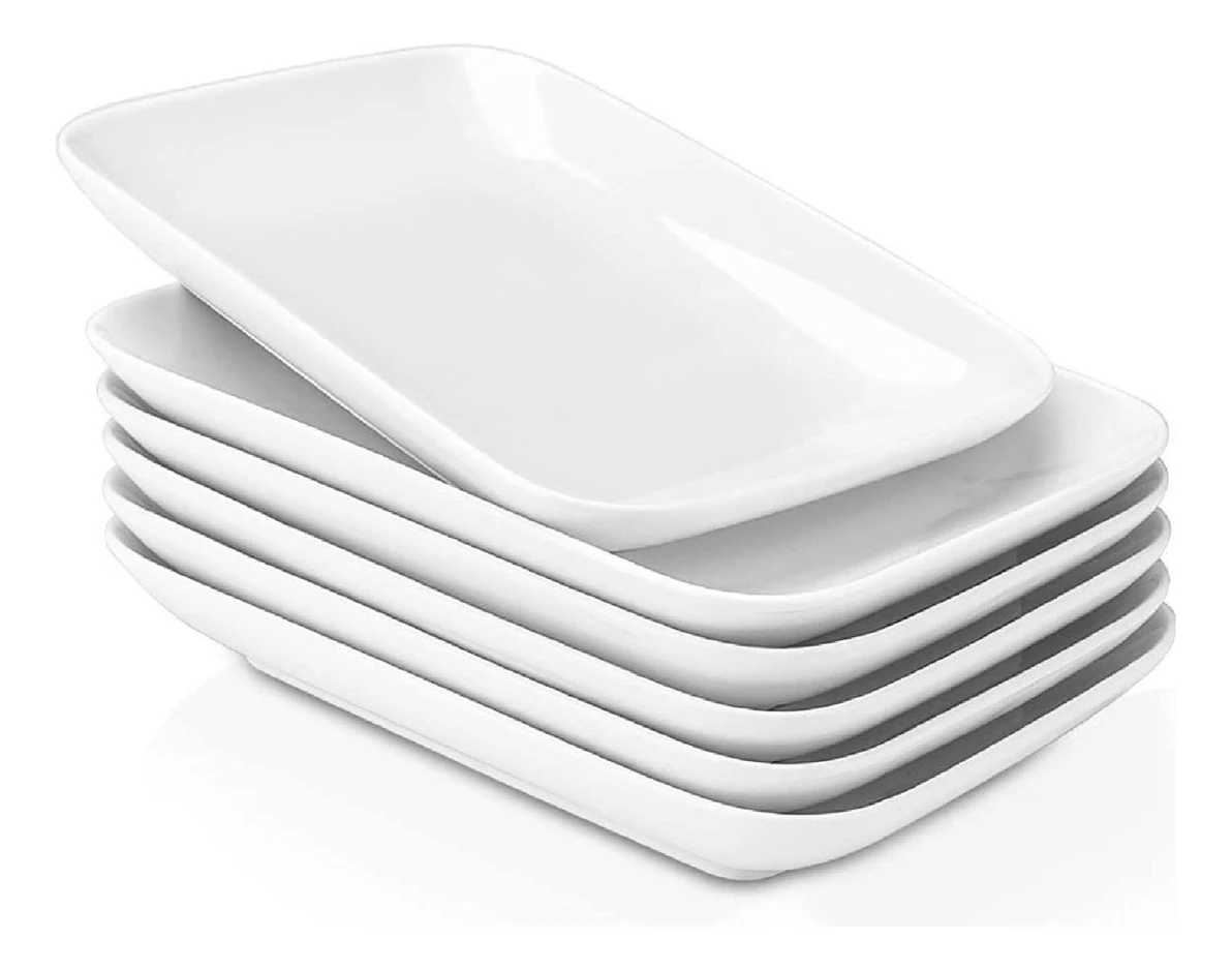 24 Platter Rectangular Tray in Melamine 19x12cm Serve