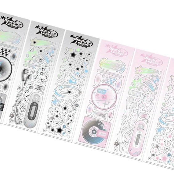 1Pc Cute Star Stickers Decoration Scrapbooking DIY Album Diary Journal Photocard Kawaii Stationery Sticker