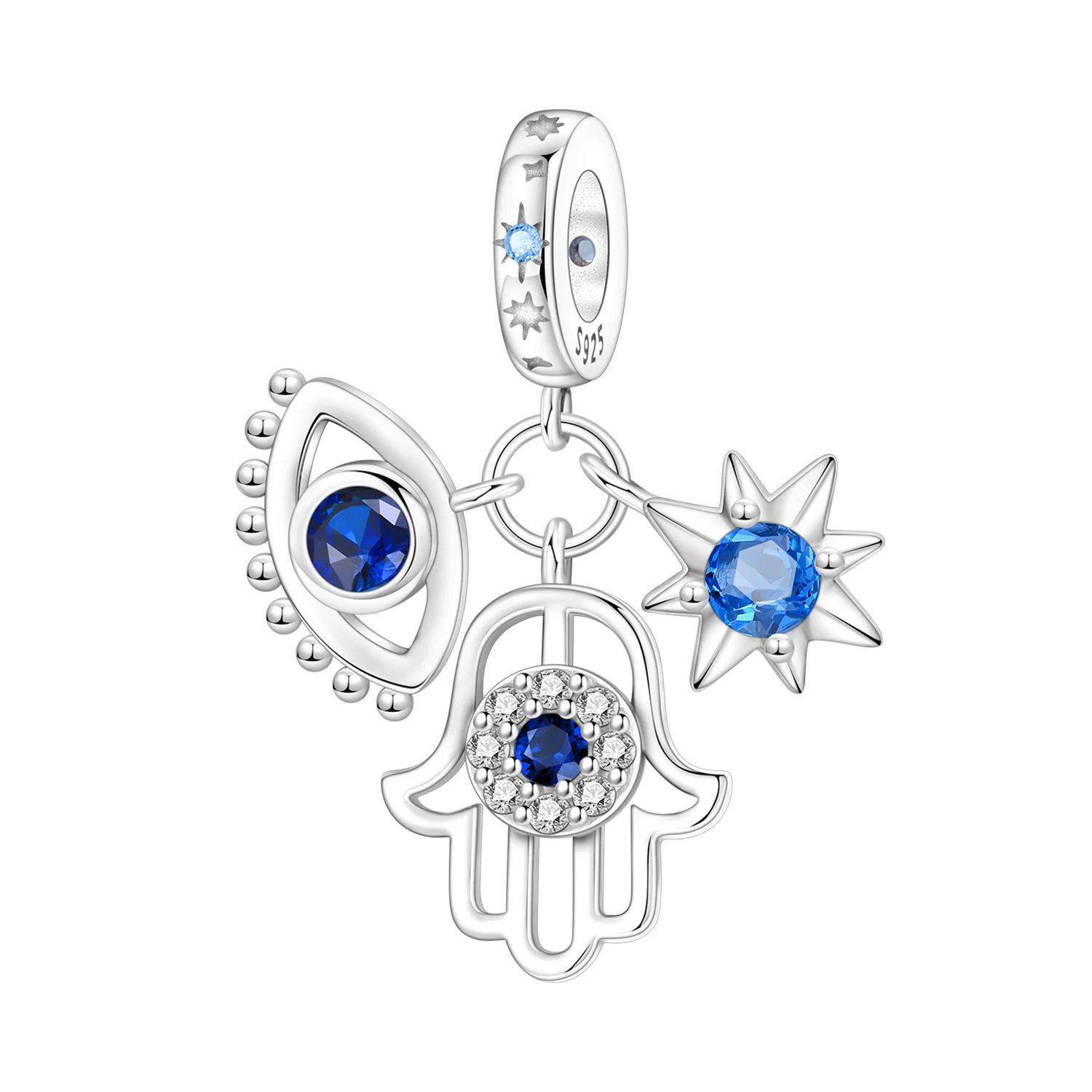 

Orstarry стерлингового серебра 925, религиозные бусины с символом, оригинальные подвески, браслет, очаровательные ювелирные изделия, вечерние, сделай сам, модные подарки